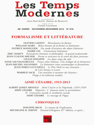 cover image of Les Temps Modernes N° 676